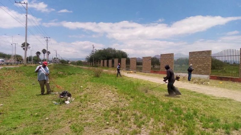 En La Pila, cuadrillas municipales redoblan rescate de espacios y la creación de áreas seguras