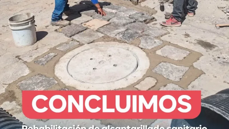 Con colocación de adoquín, INTERAPAS concluye rehabilitación de drenaje en calle Abasolo