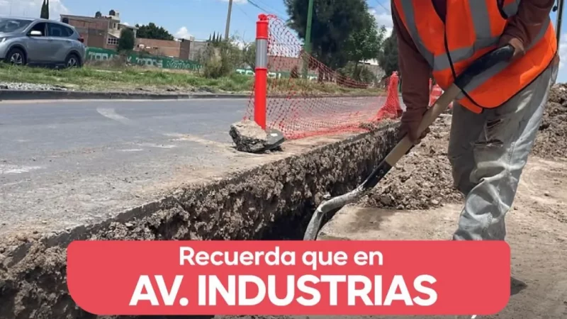 INTERAPAS inicia renovación de drenaje en Avenida Industrias