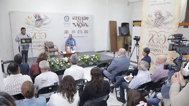 CONGRESO DEL ESTADO REALIZA CONFERENCIA MAGISTRAL, “UNA REVOLUCIÓN JURÍDICA-SOCIAL: LA CREACIÓN DE LOS MUNICIPIOS CONSTITUCIONALES EN SAN LUIS POTOSÍ 1810-1826”.