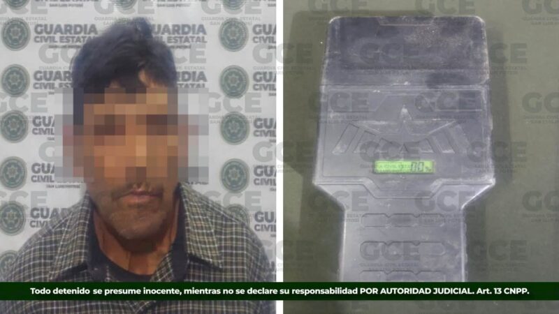 GUARDIA CIVIL ESTATAL DETIENE A OBJETIVO PRIORITARIO Y ASEGURA INMUEBLE.