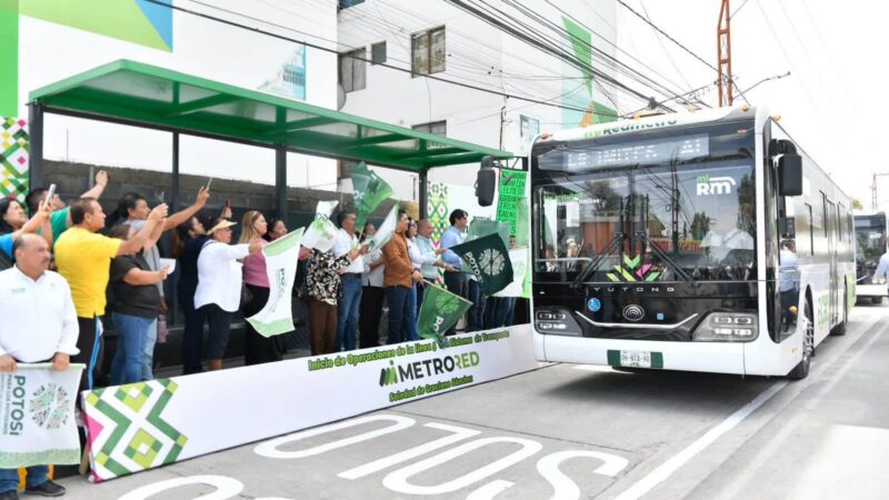 EL GOBERNADOR RICARDO GALLARDO PONE EN MARCHA LÍNEA 5 DE REDMETRO EN SOLEDAD DE GRACIANO SÁNCHEZ