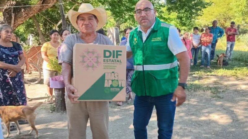 EL GOBERNADOR RICARDO GALLARDO AMPLIARÁ APOYOS ALIMENTARIOS EN TAMUÍN