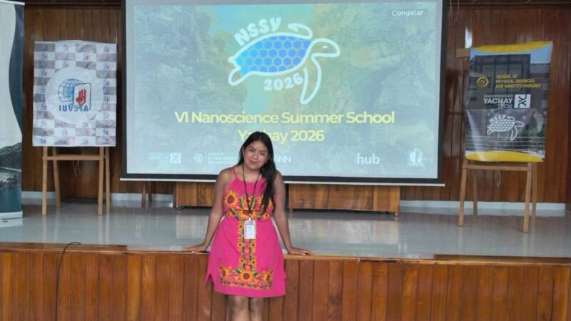 Estudiante de posgrado de la UASLP presenta en Galápagos prototipo para evaluar efectos de nanomateriales en plantas