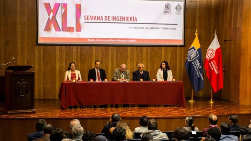 EDUCACIÓN PÚBLICA DE CALIDAD, EJE DE LA XLI SEMANA DE INGENIERÍA DE LA UASLP.
