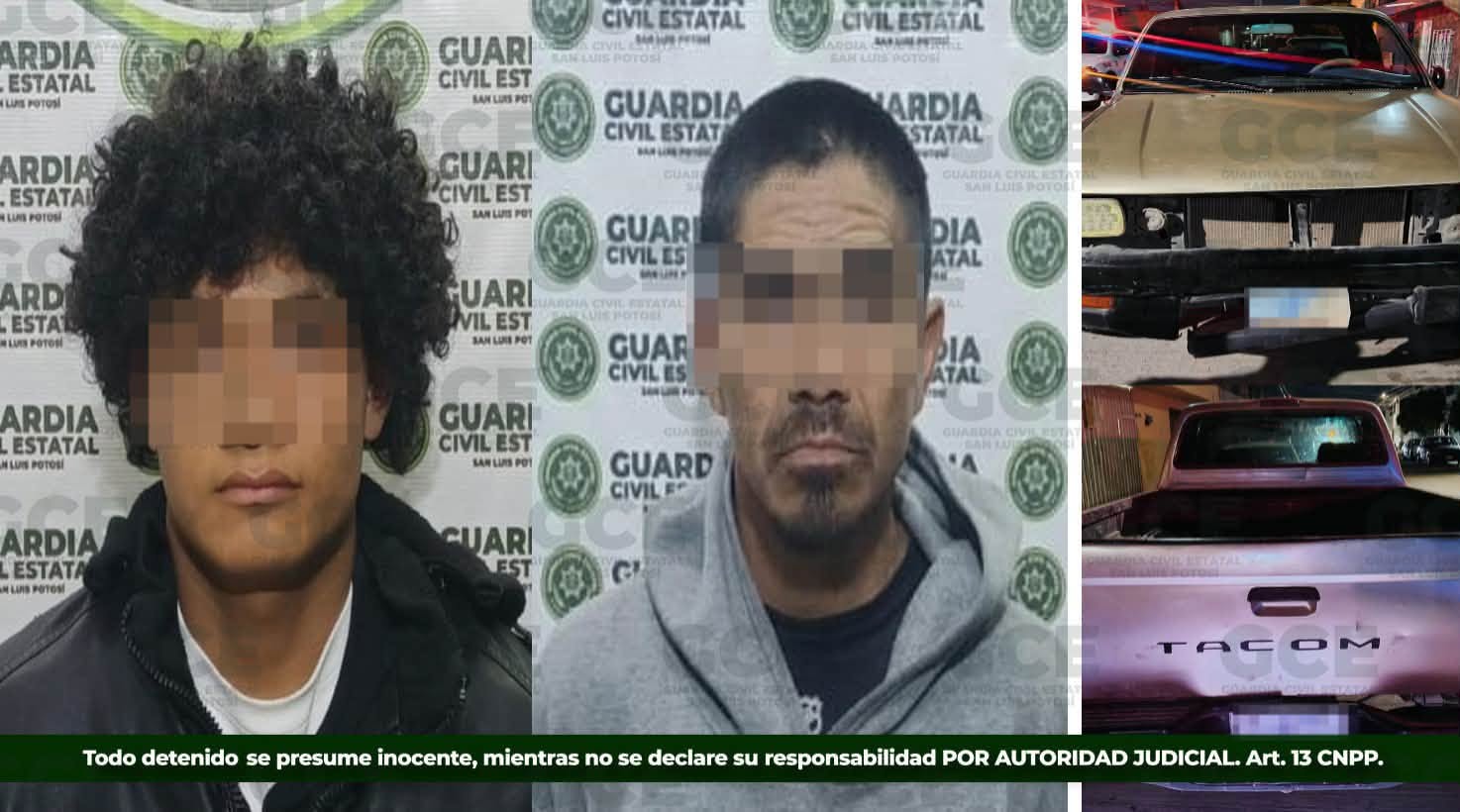 SSPC DETIENE A DOS OBJETIVOS PRIORITARIOS POR ROBO DE VEHÍCULOS EN LA ZONA METROPOLITANA.