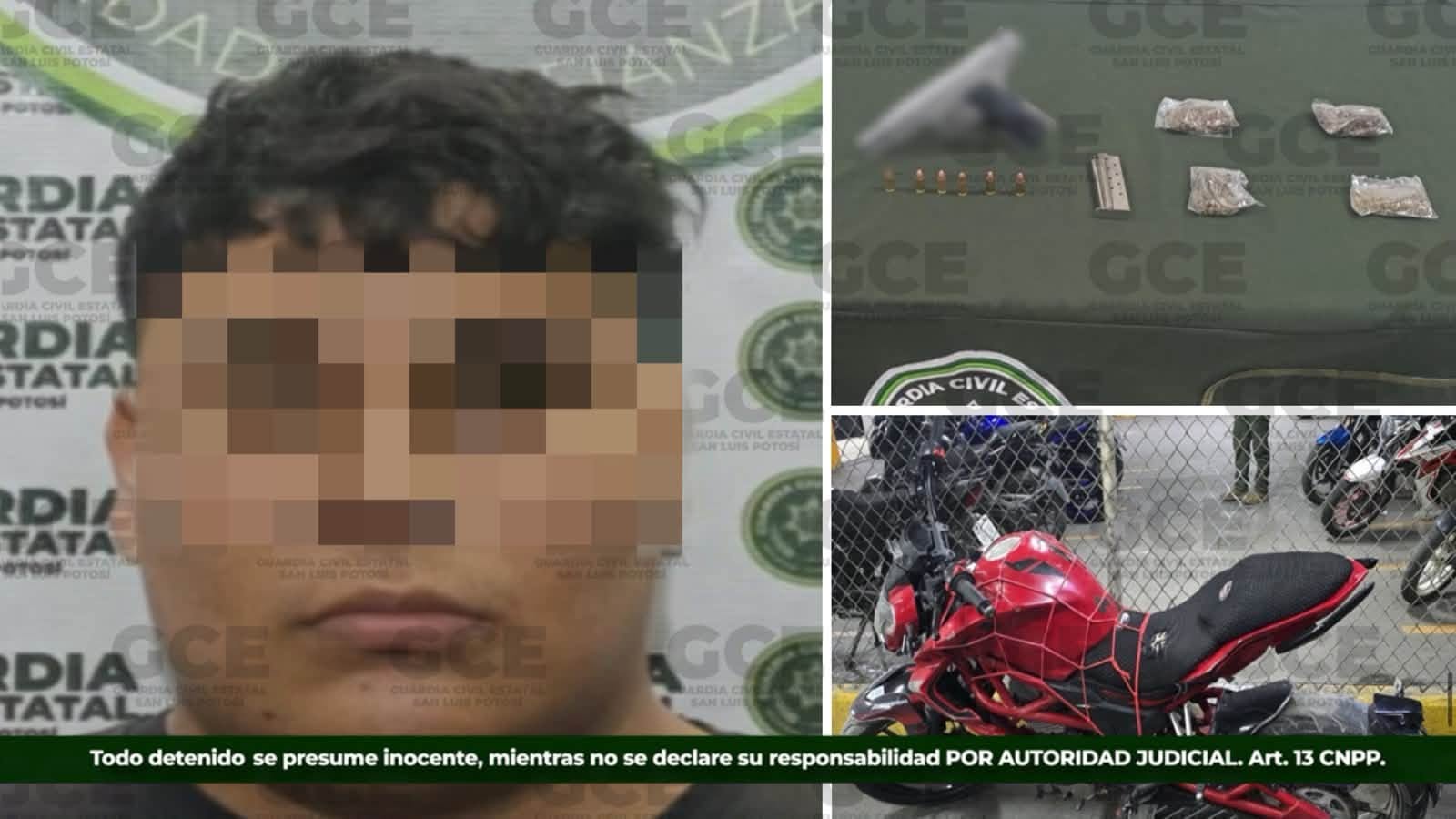 GUARDIA CIVIL ESTATAL DETIENE EN VILLA DE ZARAGOZA A PRESUNTO OBJETIVO PRIORITARIO.
