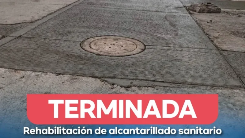 Listo primer tramo de renovación de drenaje en Miguel Barragán