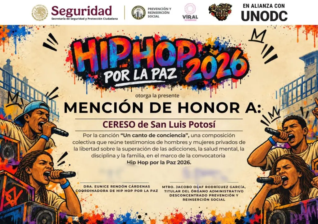 CENTRO PENITENCIARIO DE LA PILA RECIBE RECONOCIMIENTO NACIONAL EN “HIP HOP POR LA PAZ”