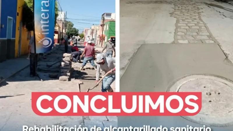 Entrega Interapas nuevo drenaje en la calle Zamarripa