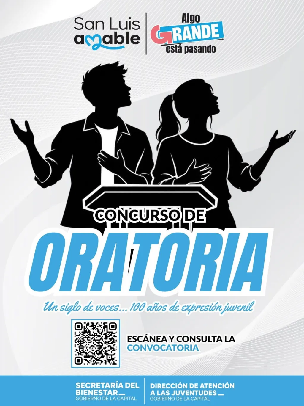 Gobierno de la Capital abre convocatoria para el concurso de oratoria “100 Años de Expresión Juvenil”