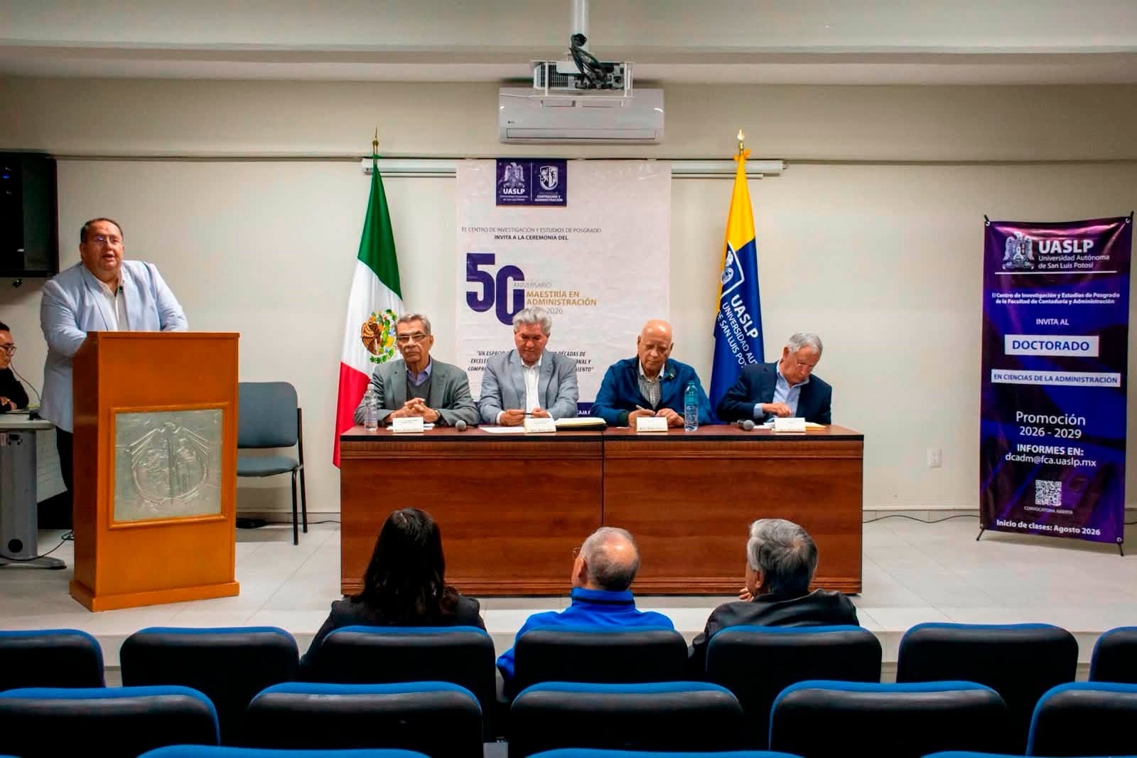TRAYECTORIAS DE ÉXITO DISTINGUEN EL 50 ANIVERSARIO DE LA MAESTRÍA EN ADMINISTRACIÓN DE LA UASLP