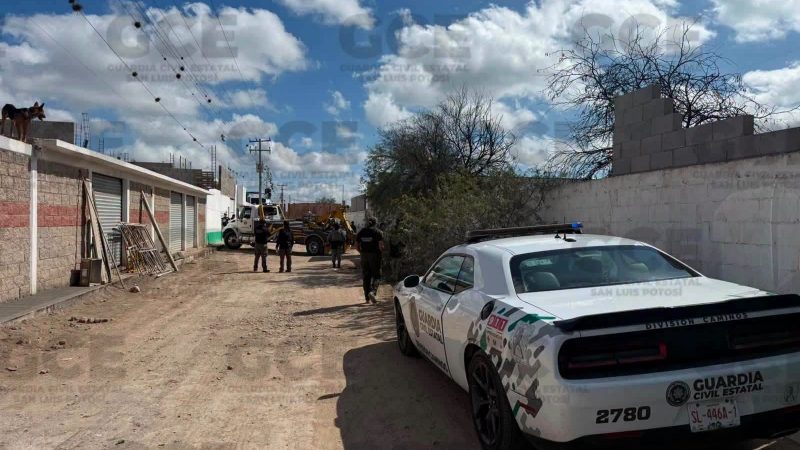 ASEGURAN PREDIO CON VEHÍCULOS ROBADOS Y EQUIPO PARA DESMANTELAMIENTO EN OPERATIVO DE LA GCE