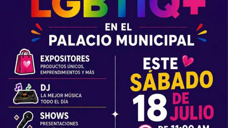 Palacio Municipal será sede del Mercadito LGBTIQ+ este sábado