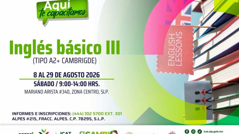 ICAT ABRE INSCRIPCIONES PARA CURSOS DE AGOSTO