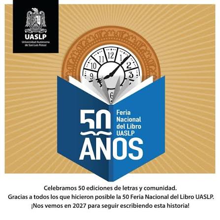 Conoce las actividades de la Feria del Libro UASLP en su edición 50