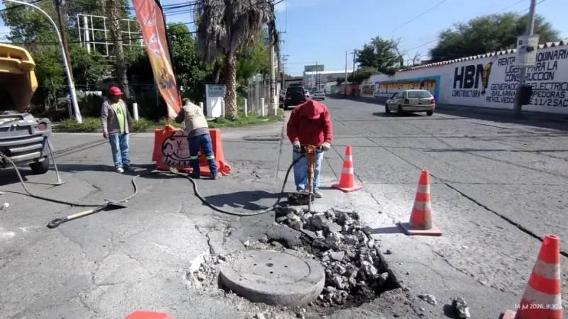Obras Públicas atiende de inmediato reporte por hundimiento en Nereo Rodríguez y Muñoz