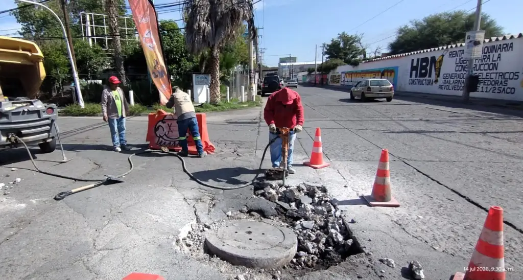 Obras Públicas atiende de inmediato reporte por hundimiento en Nereo Rodríguez y Muñoz