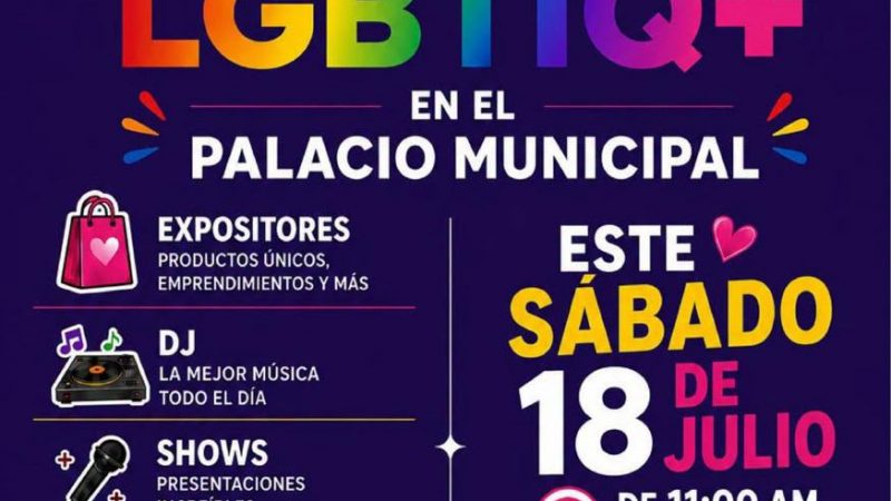 Palacio Municipal será sede del Mercadito LGBTIQ+ este sábado