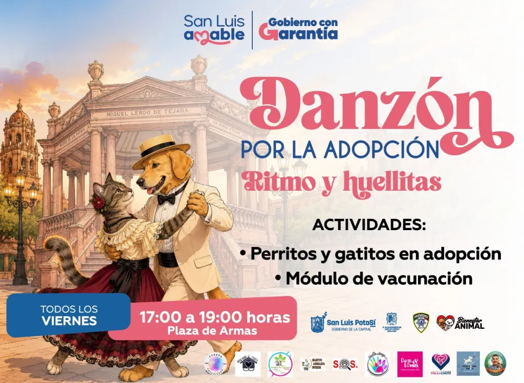 SSPC de la Capital impulsará la adopción responsable durante los viernes de Danzón en Plaza de Armas