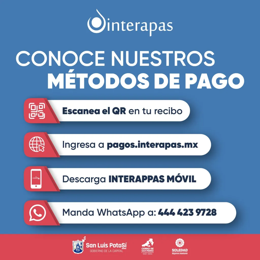 Interapas acerca distintas alternativas de pago para todos los usuarios