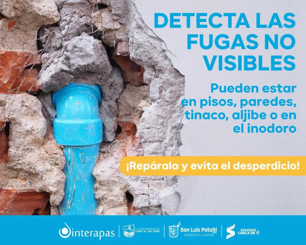 Fugas internas, entre las principales causas de incrementos en el recibo de agua