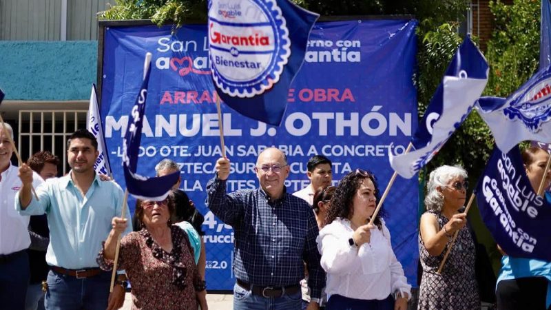 Enrique Galindo transforma Manuel José Othón con obra integral para mejorar la movilidad