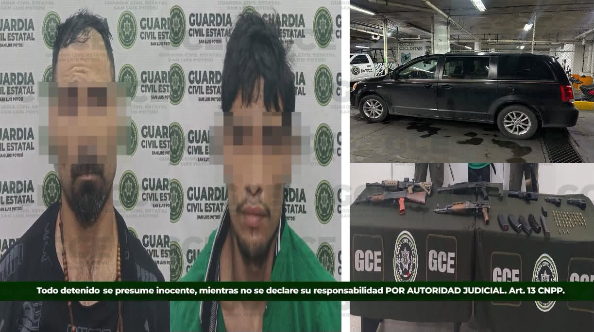 GUARDIA CIVIL ESTATAL DETIENE A DOS PERSONAS POR SU PROBABLE PARTICIPACIÓN EN HECHOS DELICTIVOS
