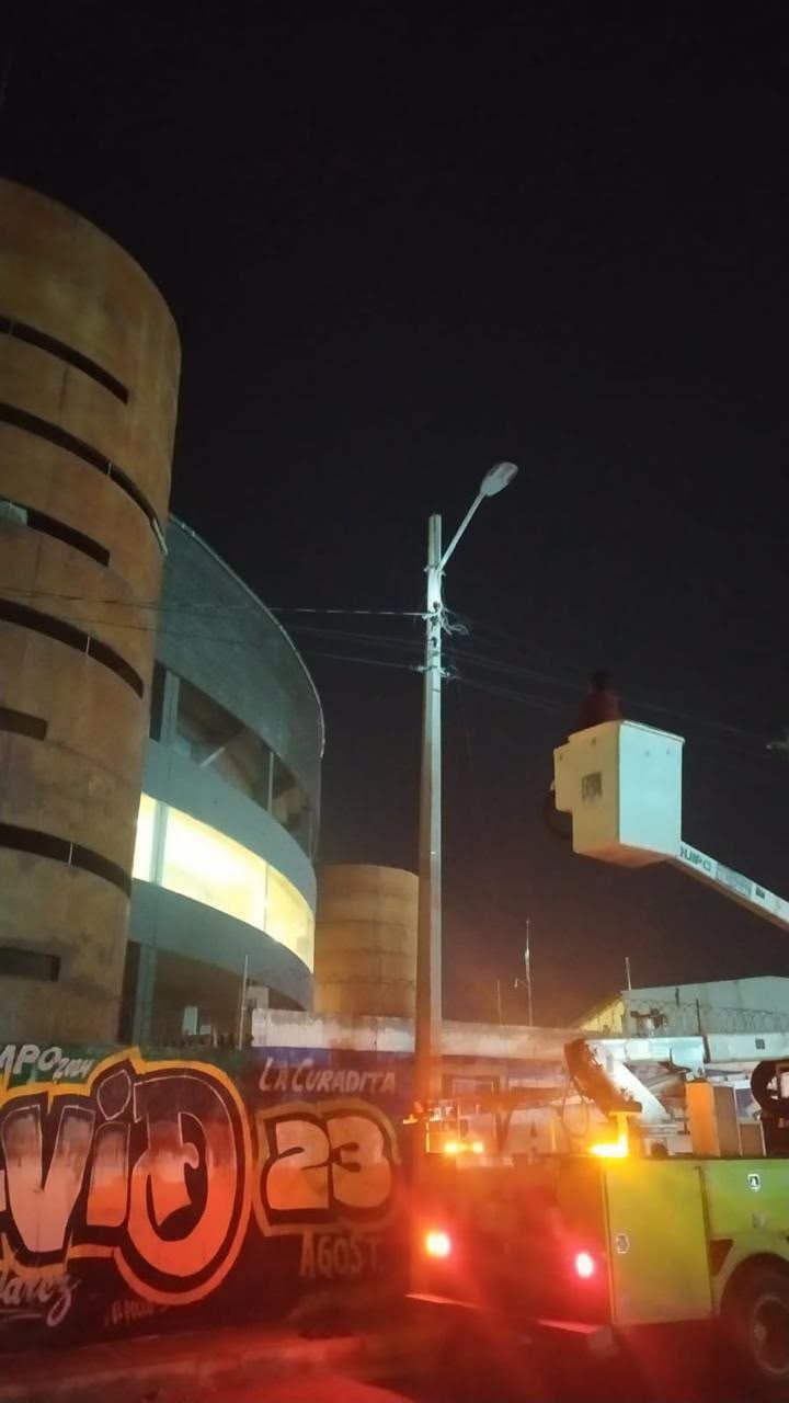 Ayuntamiento de SLP fortalece la seguridad en las inmediaciones de la Fenapo con mejora del alumbrado público