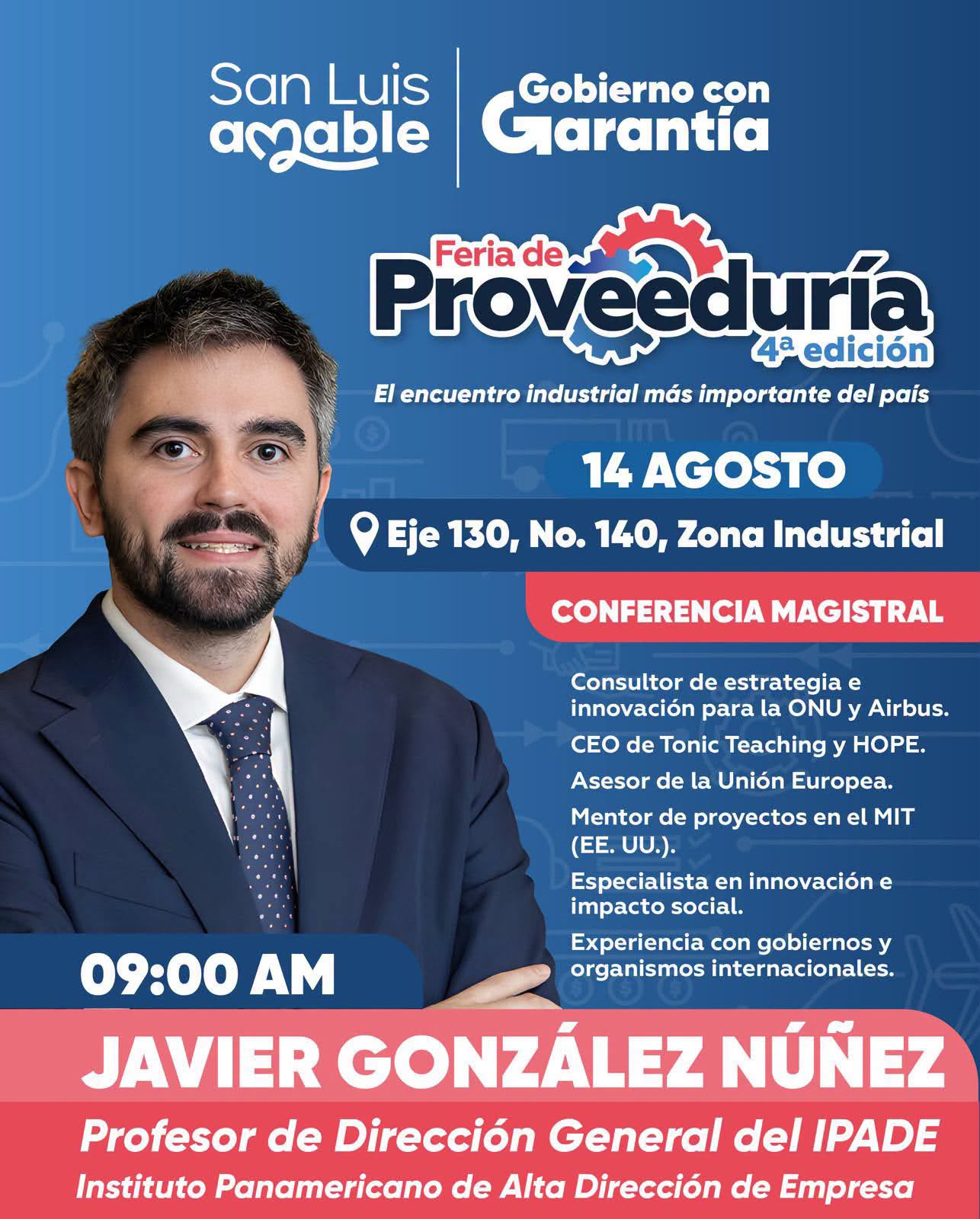 Gobierno de la Capital presenta a Javier González Núñez en la Feria de Proveeduría