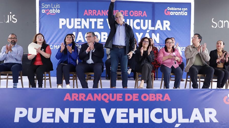 Enrique Galindo arranca obra del puente Jacobo Payán-Salvador Nava