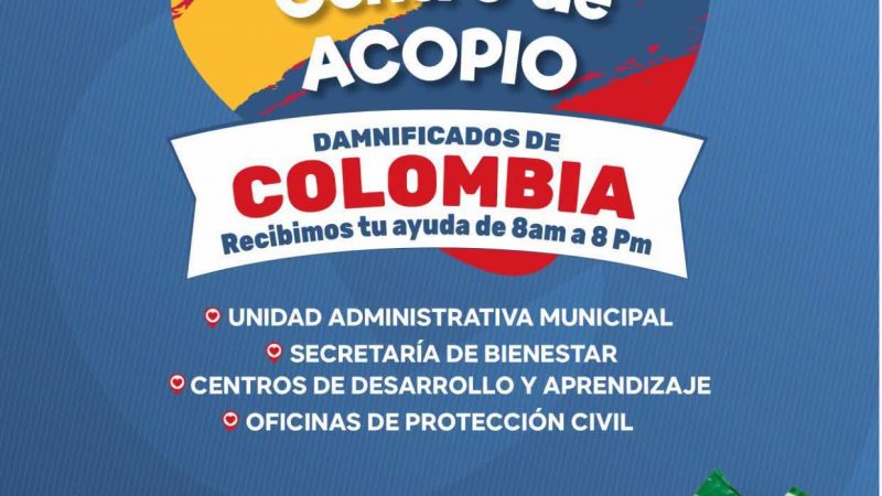 Gobierno de la Capital instala centros de acopio para personas damnificadas del sismo en Colombia
