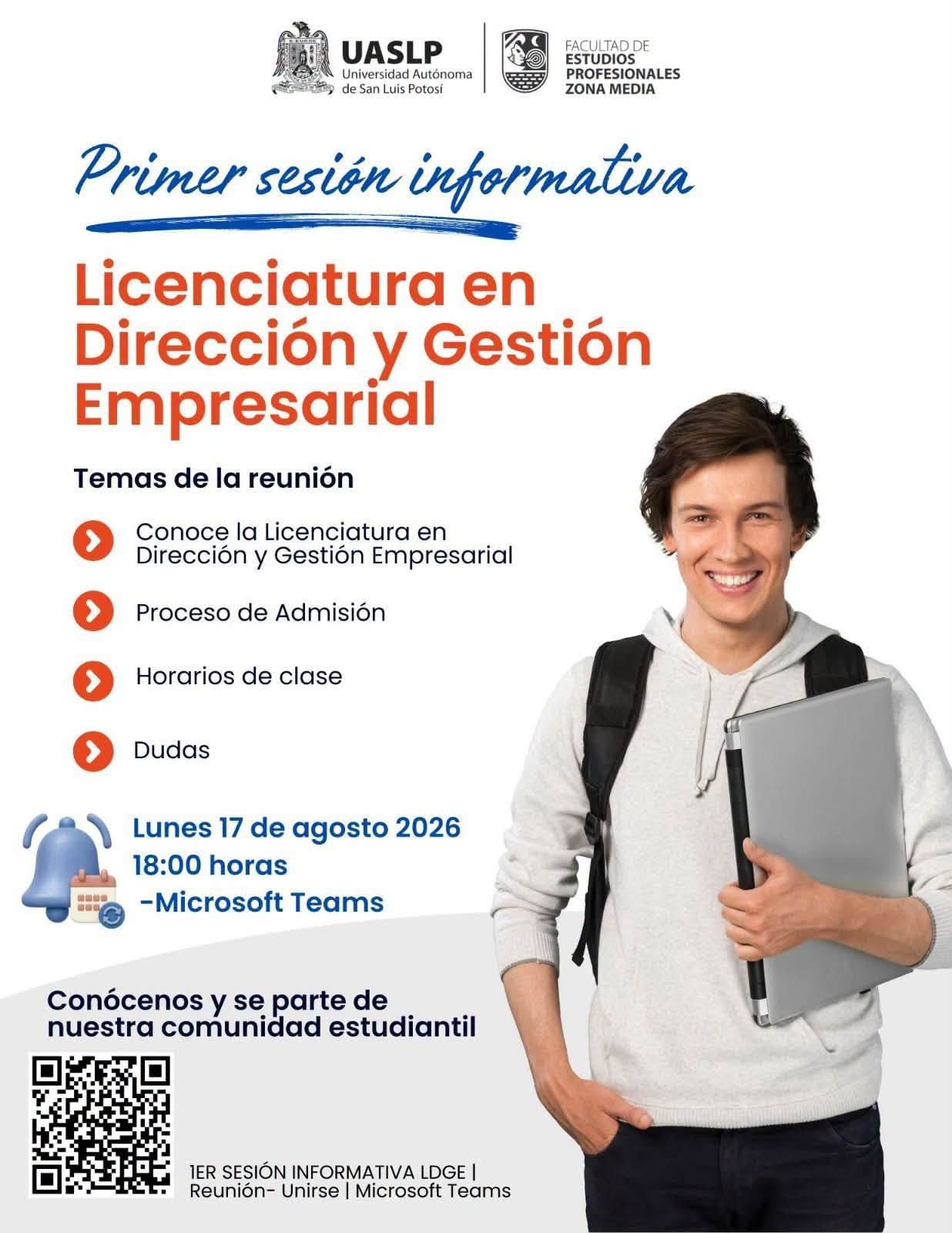 UASLP fortalece su oferta educativa con la Licenciatura en Dirección y Gestión Empresarial con modalidad en línea.