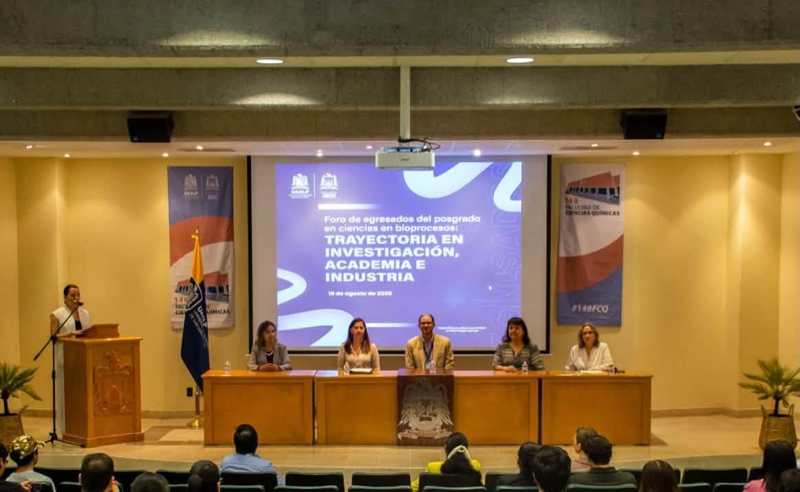 FCQ UASLP fortalece la formación en bioprocesos con vinculación entre posgrado, investigación e industria.