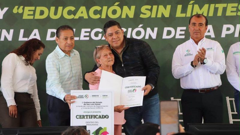 EL GOBERNADOR RICARDO GALLARDO ENTREGARÁ 5 MIL LOTES MÁS CON “TU CASA TU APOYO”