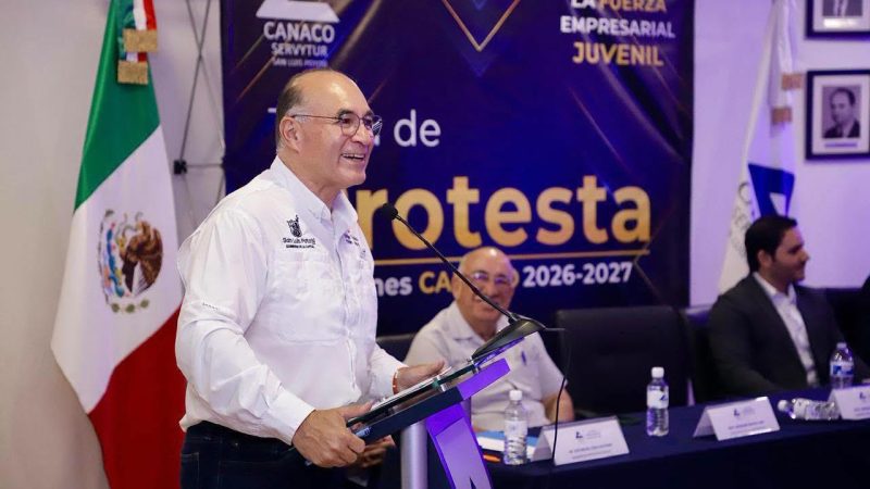 ALCALDE DE SLP FORTALECE ALIANZA DEL GOBIERNO DE LA CAPITAL CON JÓVENES DE CANACO