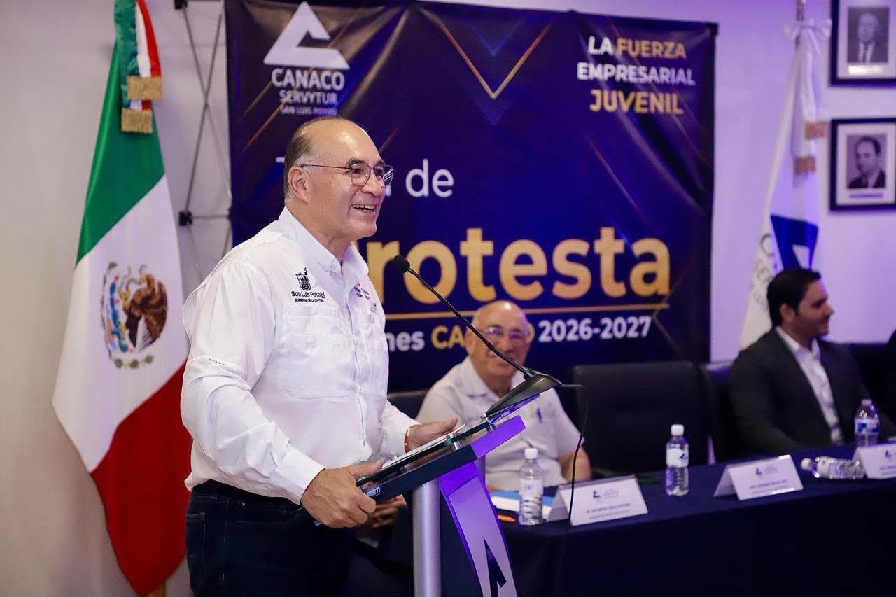 ALCALDE DE SLP FORTALECE ALIANZA DEL GOBIERNO DE LA CAPITAL CON JÓVENES DE CANACO
