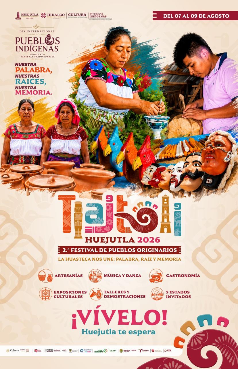 SAN LUIS POTOSÍ PARTICIPARÁ EN EL 2º FESTIVAL DE PUEBLOS ORIGINARIOS “TLAJTOLI”
