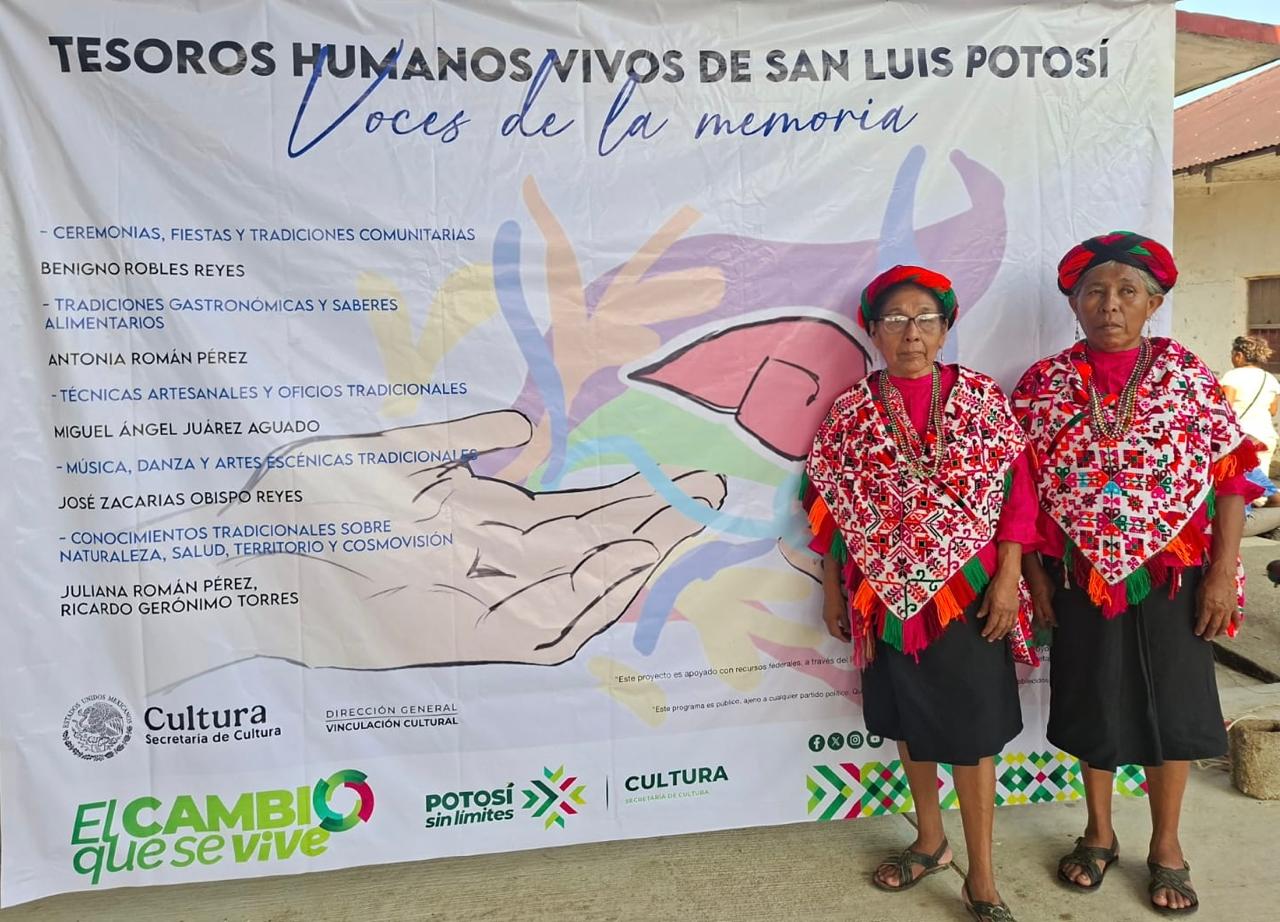 GOBIERNO DEL ESTADO RECONOCE A LOS TESOROS HUMANOS VIVOS DE SAN LUIS POTOSÍ 2026