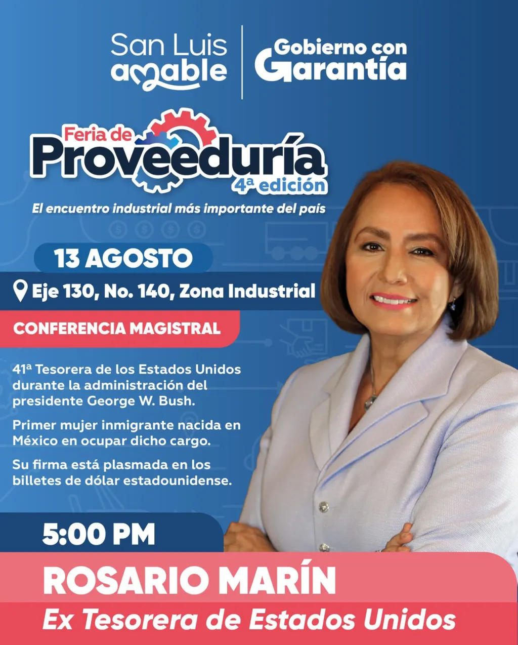 Rosario Marín impartirá conferencia en la Feria de Proveeduría del Gobierno de la Capital