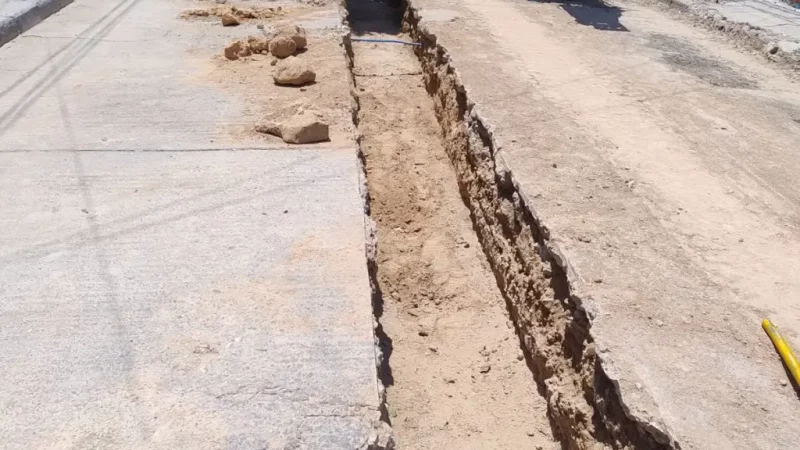 Avanza obra integral de Interapas en la calle Escandón