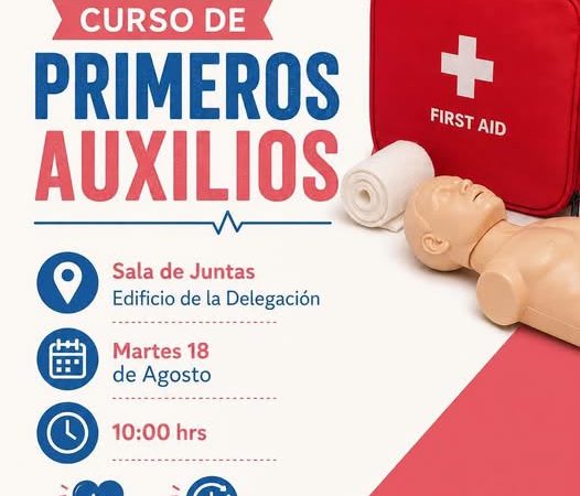 Invita Delegación de La Pila a la población a Curso de Primeros Auxilios