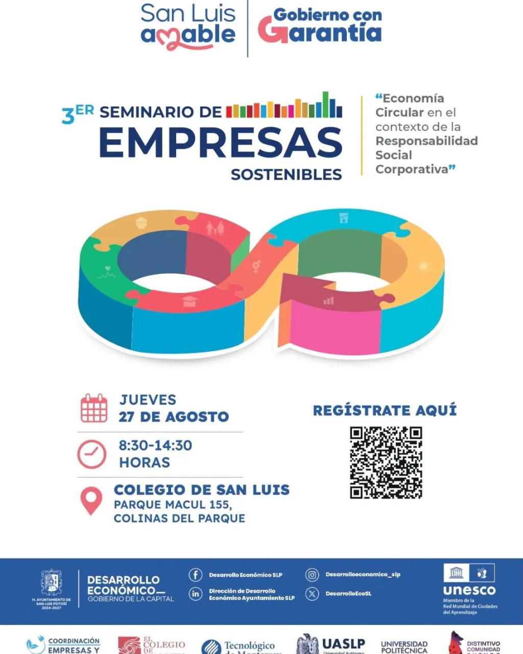 El próximo viernes cierran inscripciones para el 3er Seminario Municipal de Empresas Sostenibles 2026
