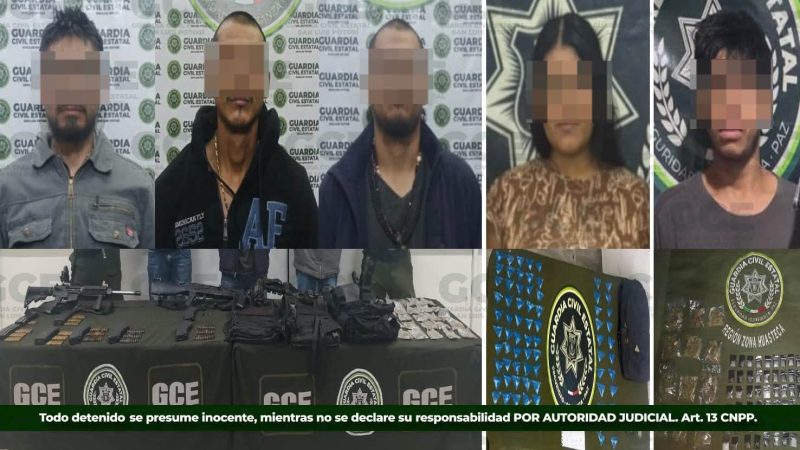 GUARDIA CIVIL ESTATAL REFUERZA ACCIONES EN LAS CUATRO REGIONES.