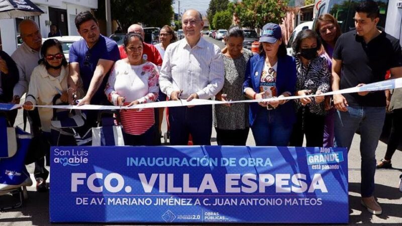 TRABAJOS EN PAUSA POR LA CAPITAL GALINDO ENTREGA NUEVAS CALLES