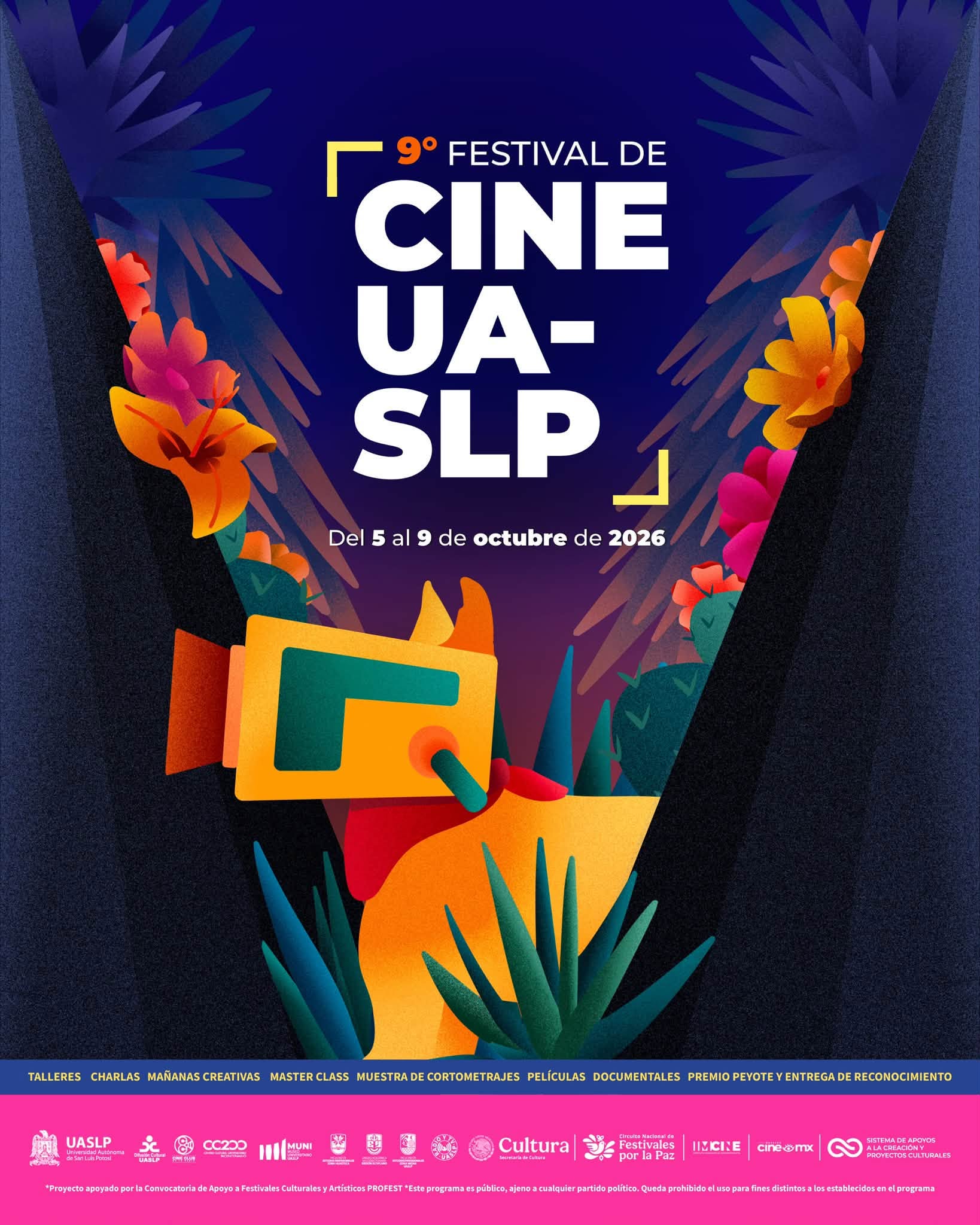 Cineastas y creadores se reúnen en el 9.º Festival de Cine UASLP.