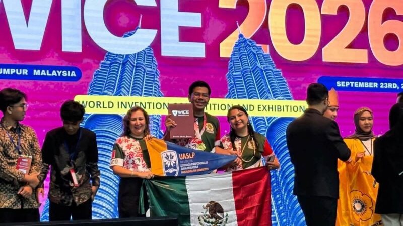 Egresado de la FEPZH UASLP obtiene medalla de oro para México en competencia internacional de innovación en Malasia.