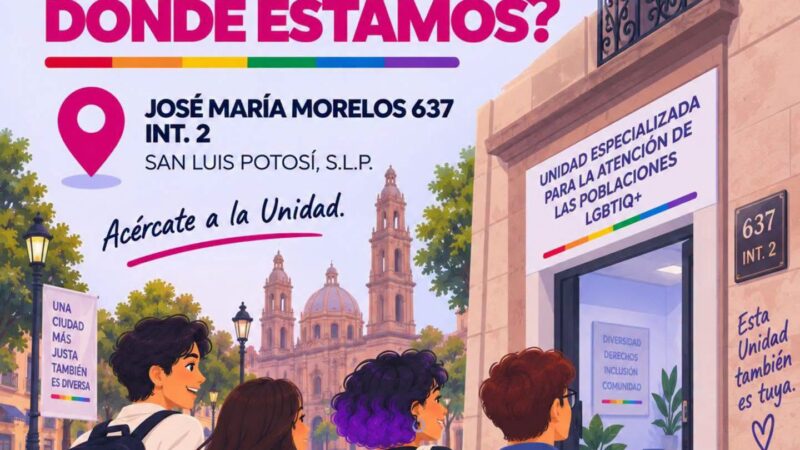 Exhorta Unidad Especializada para la Atención de las Poblaciones LGBTIQ+, sumarse a acciones a favor de estos sectores