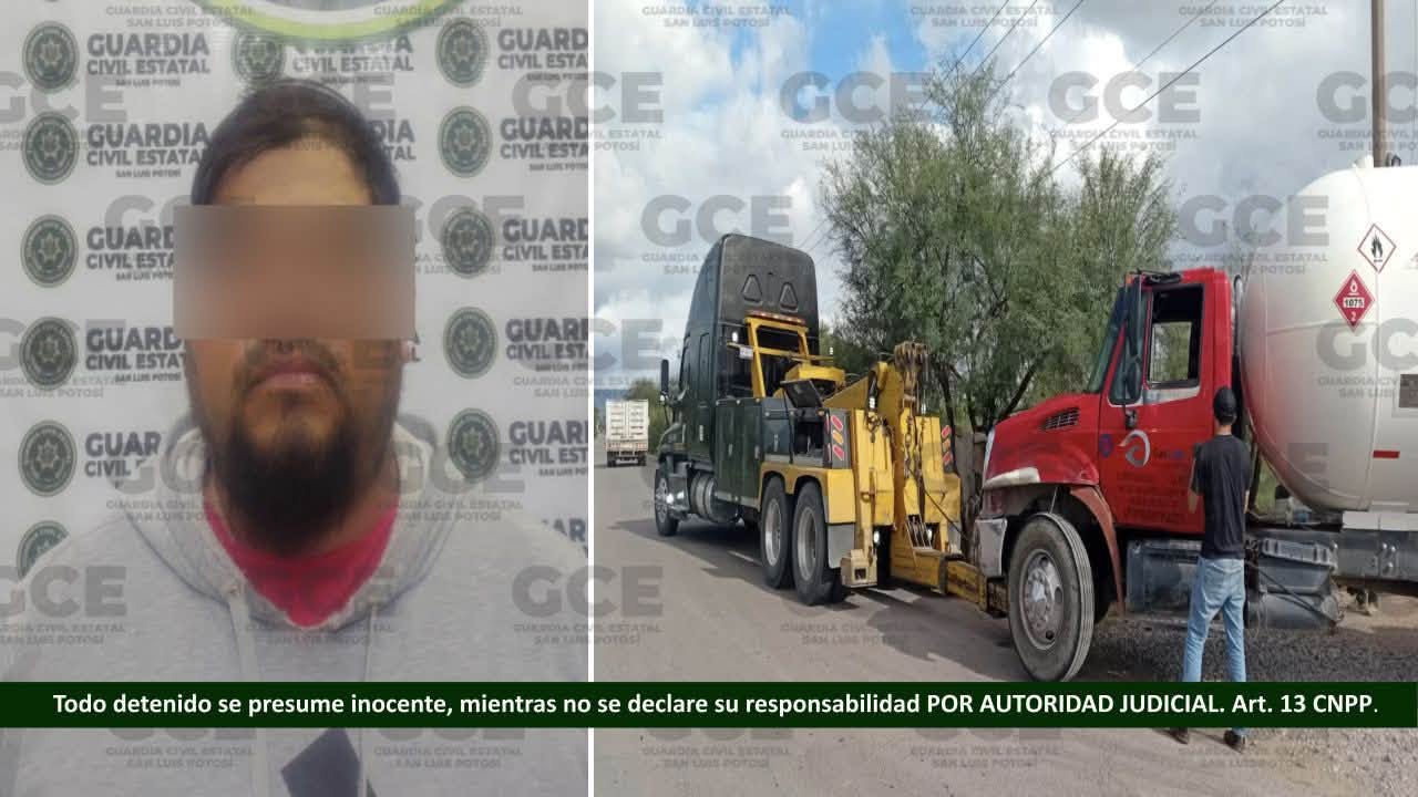 GUARDIA CIVIL ESTATAL ASEGURA 12 MIL LITROS DE COMBUSTIBLE EN LA CAPITAL POTOSINA.