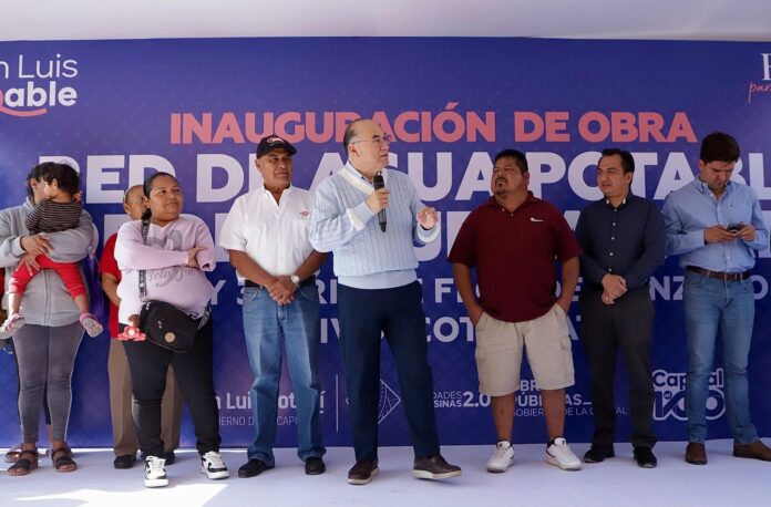 Agua potable para las familias, una prioridad del Gobierno de Enrique Galindo